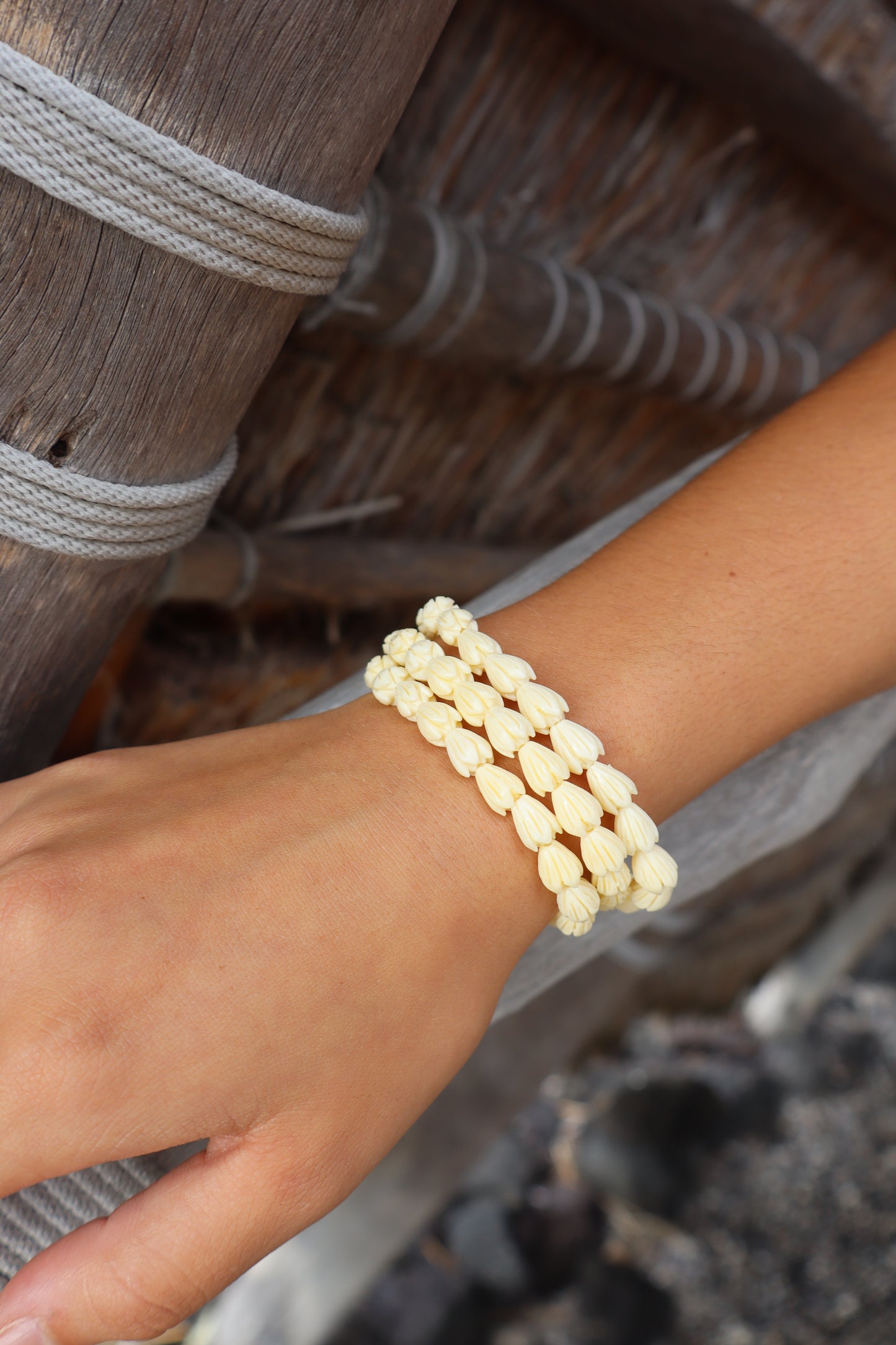 Pikake Stretch Bracelet (Small Pikake)