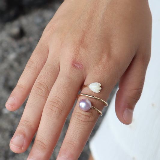 Hulili  Edison - Pikake Ring