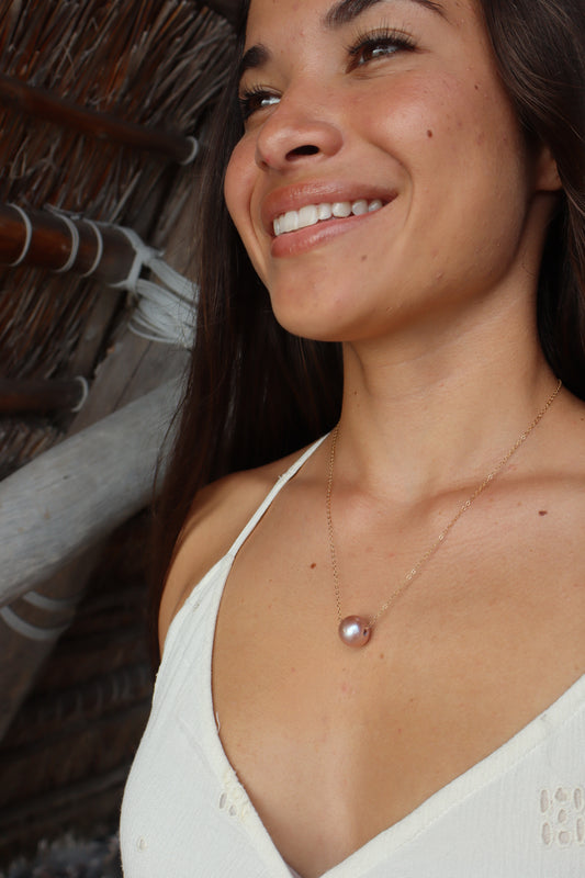 Pink Edison Princess Necklace