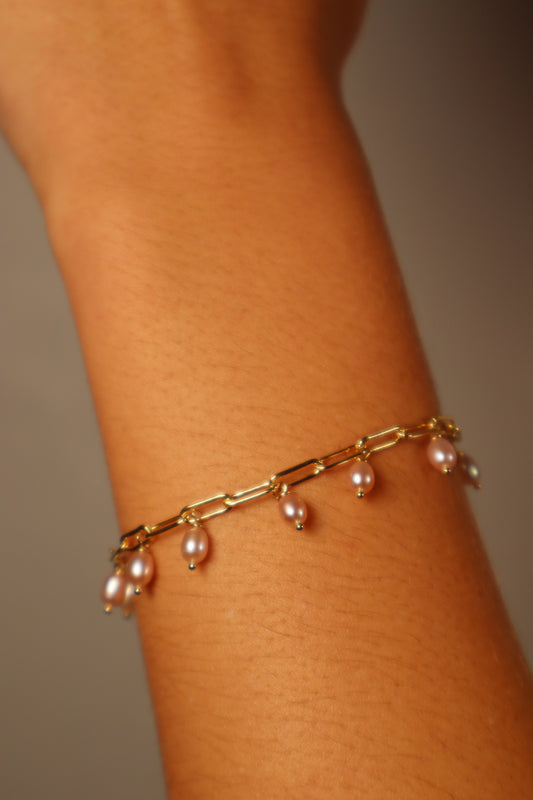 Lustre Blush Waterfall Bracelet