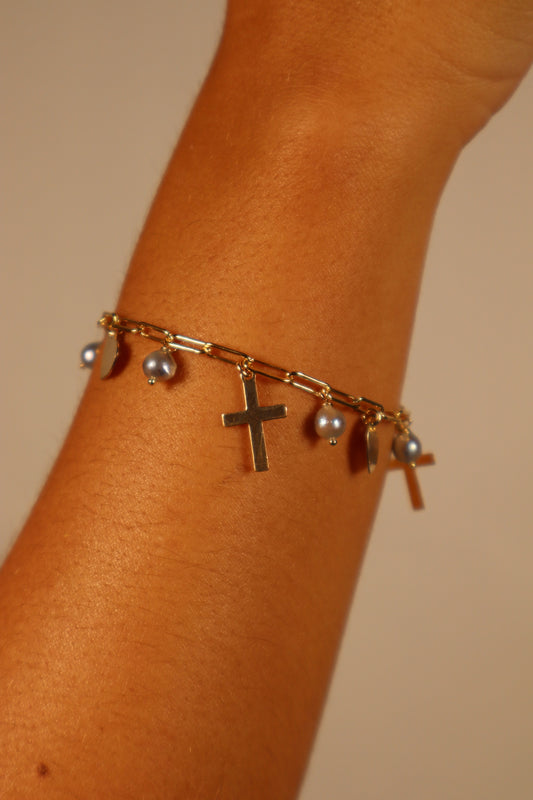 Maluhia Cross Bracelet