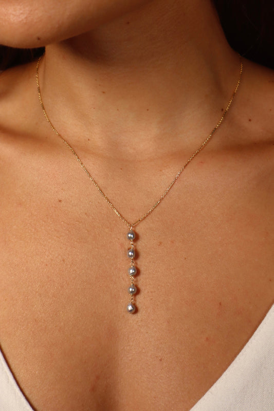 Lustre Drop Necklace